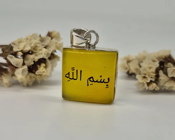 Yellow_Agate_925_Sterling_Silver_Bismillah_Engraved_Pendant_For_Men