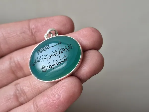 Sky_Blue_Agate_925_Sterling_Silver_Quranic_Verse_Engraved_Pendant_For_Men
