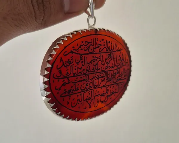 Maroon_Agate_Silver_Ayatul_Kursi_Engraved_Pendant_For_Men