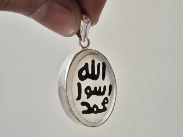 White_Agate_925_Silver_Prophet_Seal_Engraved_Pendant_For_Men