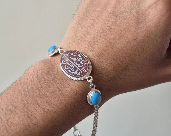 Multicolor_Agate_Turquoise_German_Silver_Adjustable_Bracelet_For_Men_And_Women