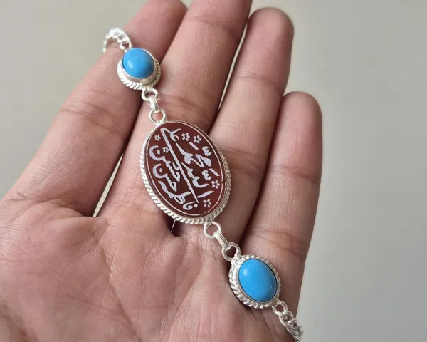 Multicolor_Agate_Turquoise_German_Silver_Adjustable_Bracelet_For_Men_And_Women