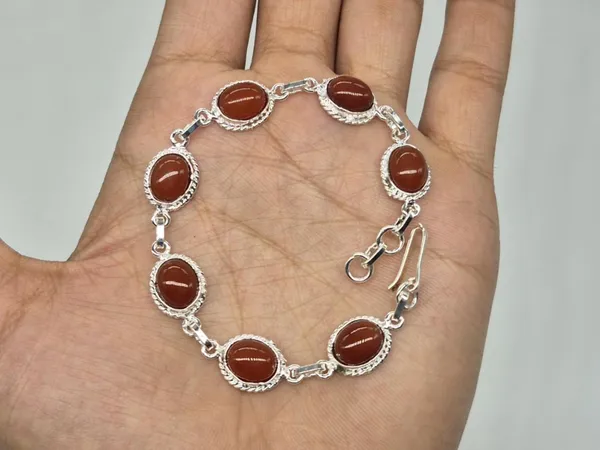 Maroon_Agate_Adjustable_Aqeeq_Bracelet_For_Men_And_Women