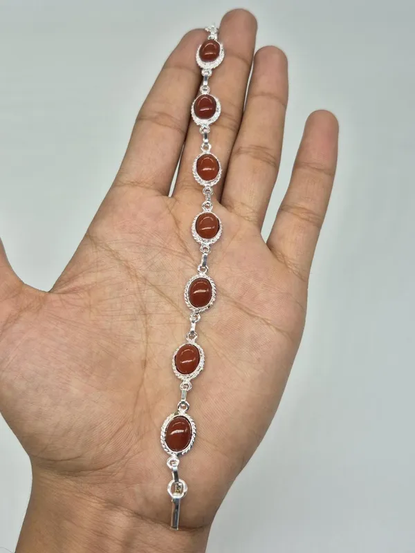 Maroon_Agate_Adjustable_Aqeeq_Bracelet_For_Men_And_Women