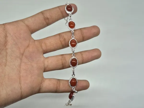 Maroon_Agate_Adjustable_Aqeeq_Bracelet_For_Men_And_Women