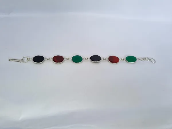 Multicolour_Agate_Stone_Beaded_Aqeeq_Bracelet_For_Unisex