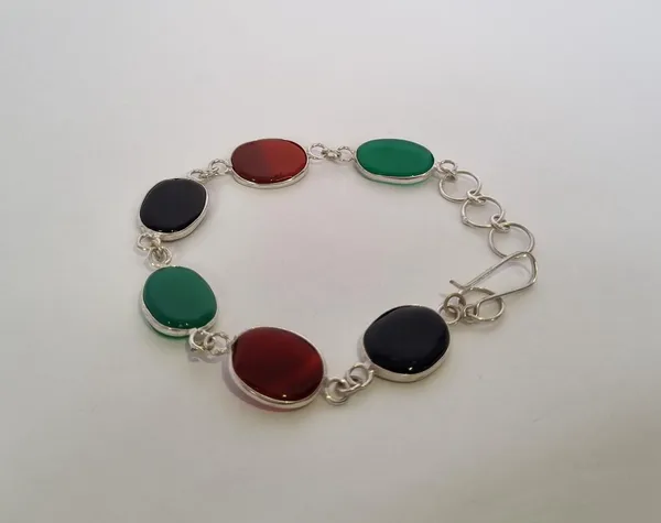 Multicolour_Agate_Stone_Beaded_Aqeeq_Bracelet_For_Unisex