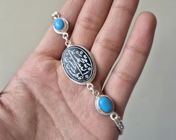 Multicolor_Agate_Panjtan_Paak_Adjustable_Bracelet_For_Unisex