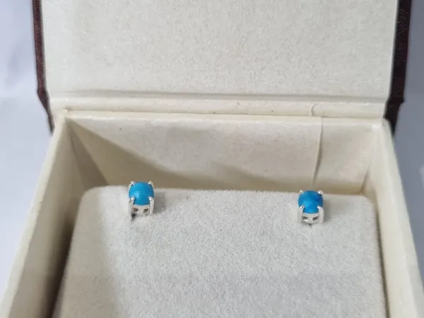 Sky_Blue_Turquoise_Sterling_Silver_Stud_Earrings_For_Women