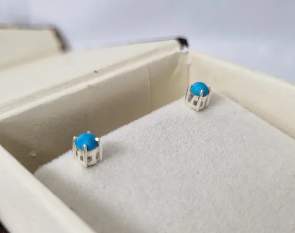 Sky_Blue_Turquoise_Sterling_Silver_Stud_Earrings_For_Women