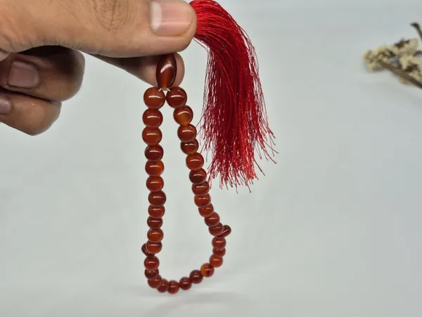 Maroon_Agate_Natural_Stone_33_Beads_Islamic_Tasbih