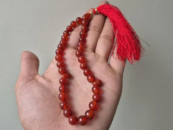 Maroon_Agate_Natural_Stone_33_Beads_Islamic_Tasbih
