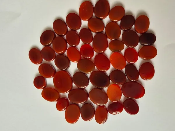 Orange_Carnelian_Oval_Cabochon_Gemstone_Beads_Set
