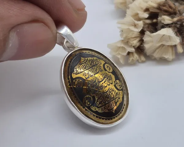 Gold_Hematite_Sterling_Silver_Ayatul_Kursi_Engraved_Pendant_For_Men