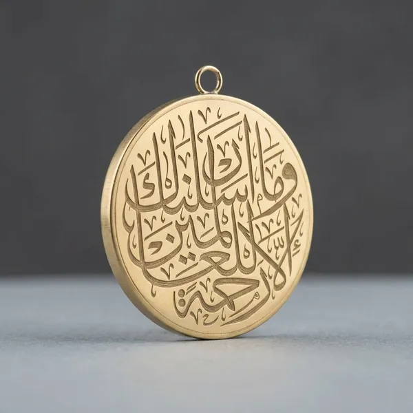 Gold_Brass_Quran_Verse_Arabic_Calligraphy_Pendant_For_Men