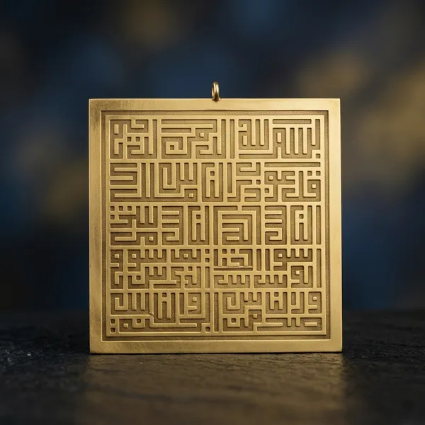 Gold_Brass_Kufic_Surah_Al-Nas_Engraved_Pendant_For_Men