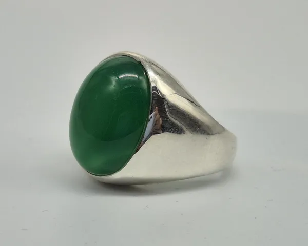 Green_Agate_German_Silver_Handcrafted_Onyx_Ring_For_Men