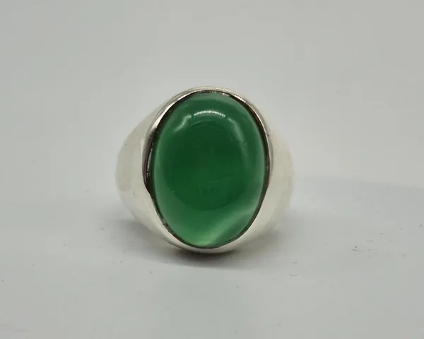 Green_Agate_German_Silver_Handcrafted_Onyx_Ring_For_Men