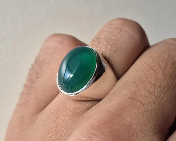 Green_Agate_German_Silver_Handcrafted_Onyx_Ring_For_Men