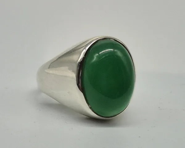 Green_Agate_German_Silver_Handcrafted_Onyx_Ring_For_Men