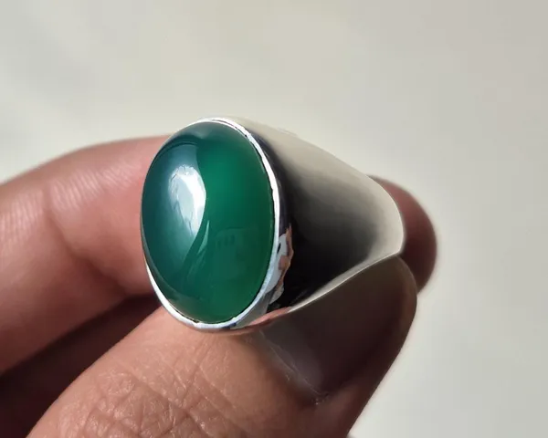Green_Agate_German_Silver_Handcrafted_Onyx_Ring_For_Men