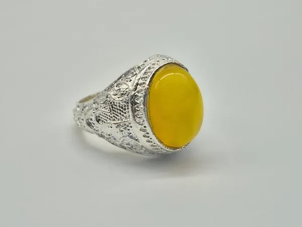 Islamic_Aqeeq_(Agate)_Ring,_Islamic_Ring,_ALI_Ring,_aqeeq,_Yellow_Aqeeq_Ring,_Islamic_Jewelry,_Natural_Aqeeq_Ring,_Muslim_Ring,_Agate