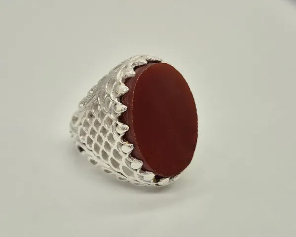 Red_Agate_Silver-Plated_Aqeeq_Ring_For_Men