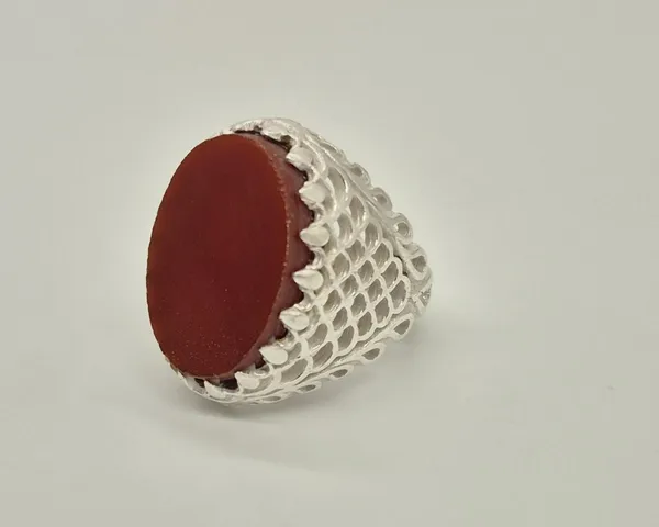 Red_Agate_Silver-Plated_Aqeeq_Ring_For_Men