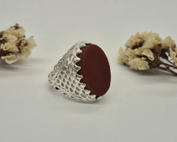 Red_Agate_Silver-Plated_Aqeeq_Ring_For_Men
