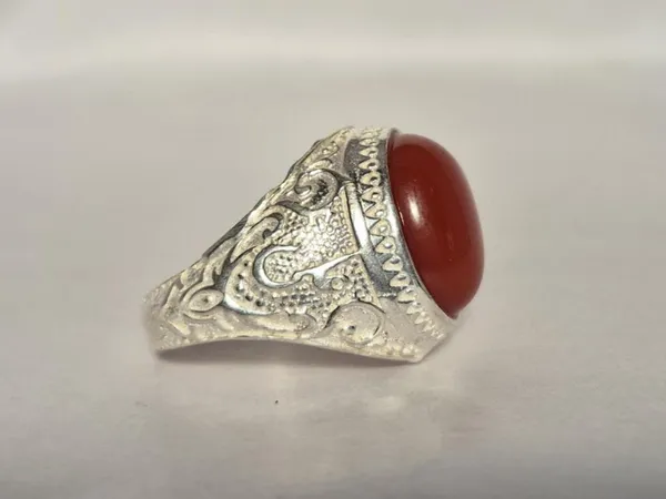 Islamic_Aqeeq_(Agate)_Ring,_Islamic_Ring,_ALI_Ring_aqeeq,_Red_Aqeeq_Ring,_Islamic_Jewelry,_Natural_Aqeeq_Ring,_Muslim_Ring