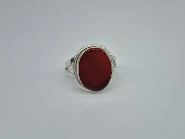 Red_Agate_White_Metal_Aqeeq_Ring_For_Men_,_Handmade_Aqeeq_Ring
