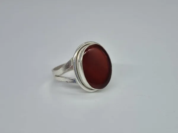 Red_Agate_White_Metal_Aqeeq_Ring_For_Men_,_Handmade_Aqeeq_Ring