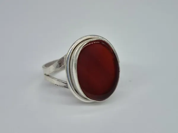 Red_Agate_White_Metal_Aqeeq_Ring_For_Men_,_Handmade_Aqeeq_Ring