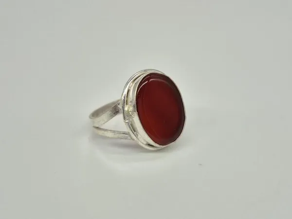 Red_Agate_White_Metal_Aqeeq_Ring_For_Men_,_Handmade_Aqeeq_Ring