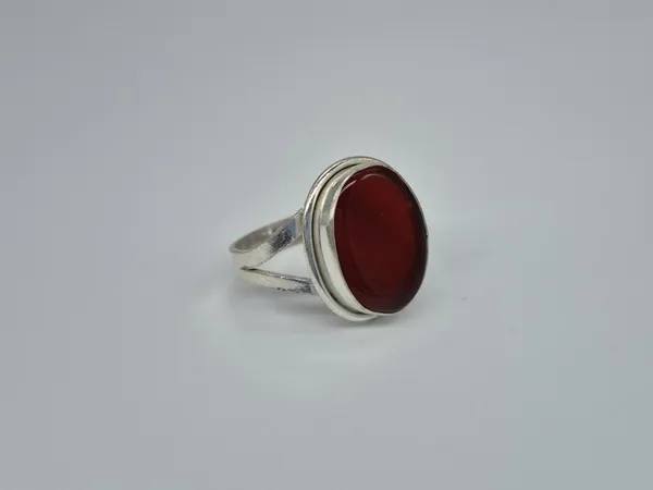 Red_Agate_White_Metal_Aqeeq_Ring_For_Men_,_Handmade_Aqeeq_Ring