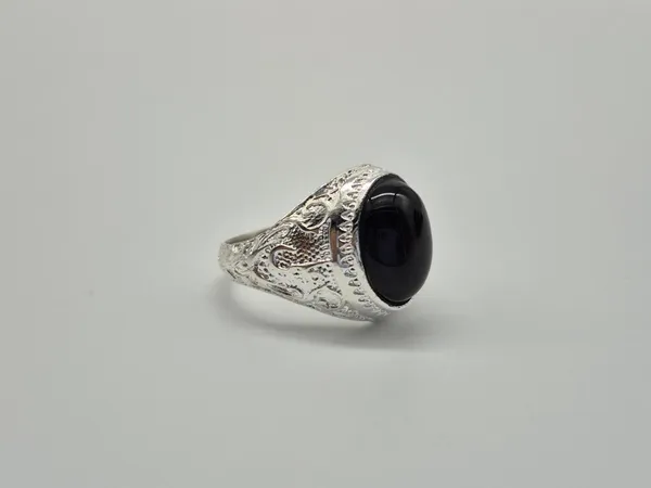 Black_Agate_Silver_Plated_Ali_Engraved_Islamic_Ring_For_Men