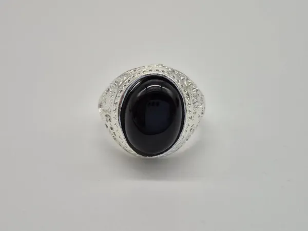 Black_Agate_Silver_Plated_Ali_Engraved_Islamic_Ring_For_Men