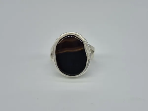 Black_Agate_Silver_Plated_Islamic_Ring_For_Men
