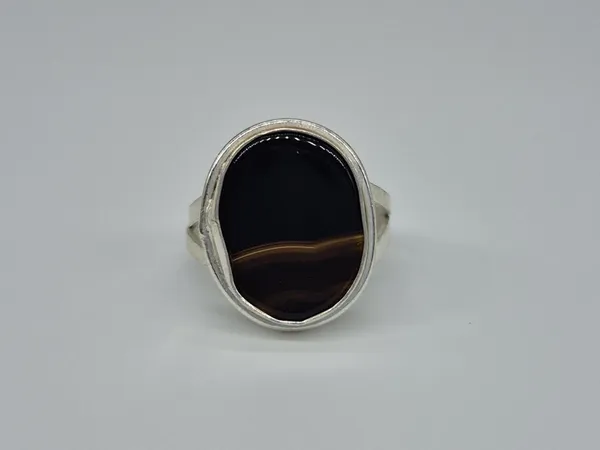 Black_Agate_Silver_Plated_Islamic_Ring_For_Men