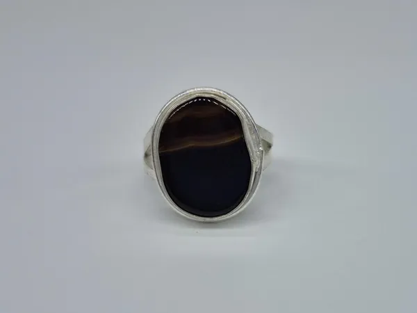 Black_Agate_Silver_Plated_Islamic_Ring_For_Men