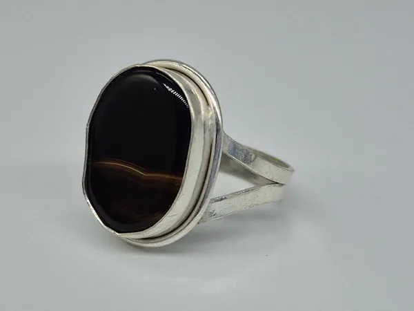 Black_Agate_Silver_Plated_Islamic_Ring_For_Men