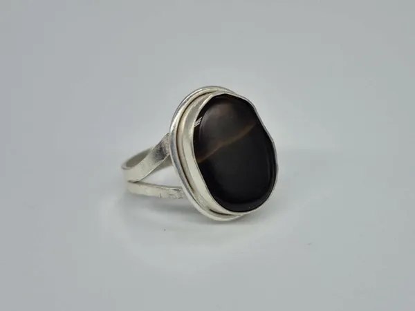 Black_Agate_Silver_Plated_Islamic_Ring_For_Men
