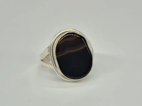 Black_Agate_Silver_Plated_Islamic_Ring_For_Men