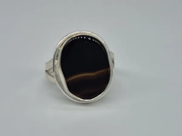 Black_Agate_Silver_Plated_Islamic_Ring_For_Men