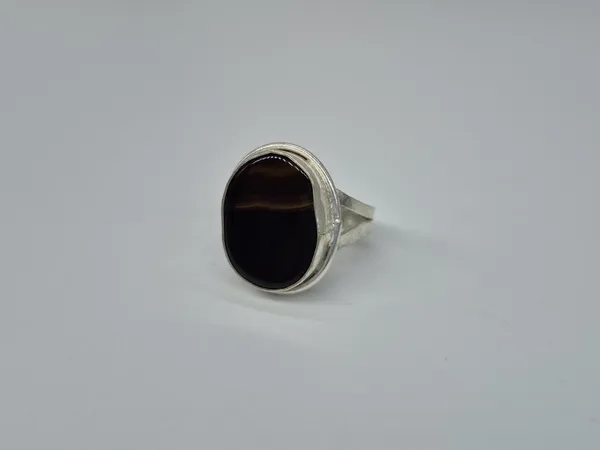 Black_Agate_Silver_Plated_Islamic_Ring_For_Men