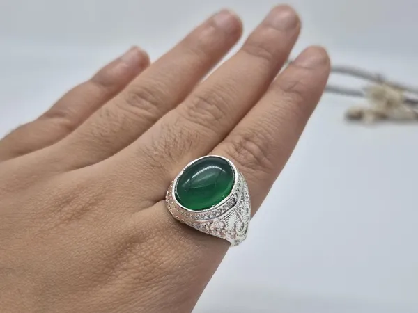 Green_Agate_German_Silver_Ali_Engraved_Islamic_Ring_For_Men