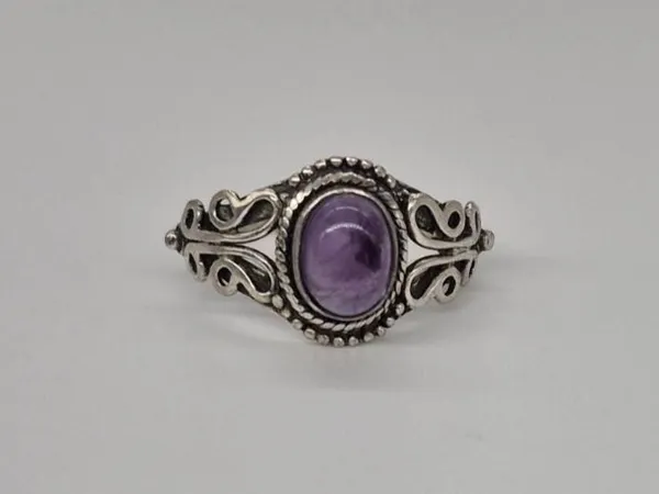 Purple_Amethyst_Stone_Adjustable_Handcrafted_Ring_For_Men