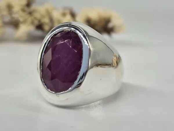 Red_Ruby_German_Silver_Oval_Faceted_Gemstone_Ring_For_Men