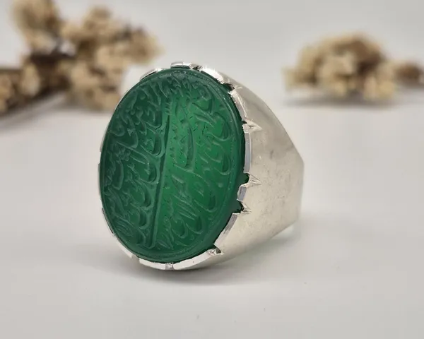 Green_Agate_German_Silver_Arabic_Calligraphy_Islamic_Ring_For_Men