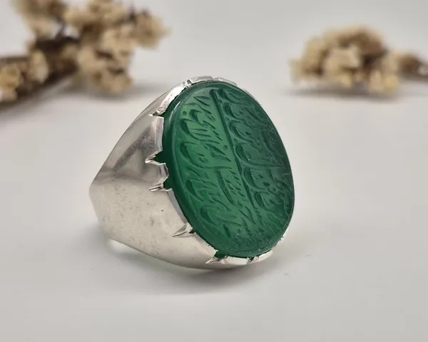 Green_Agate_German_Silver_Arabic_Calligraphy_Islamic_Ring_For_Men